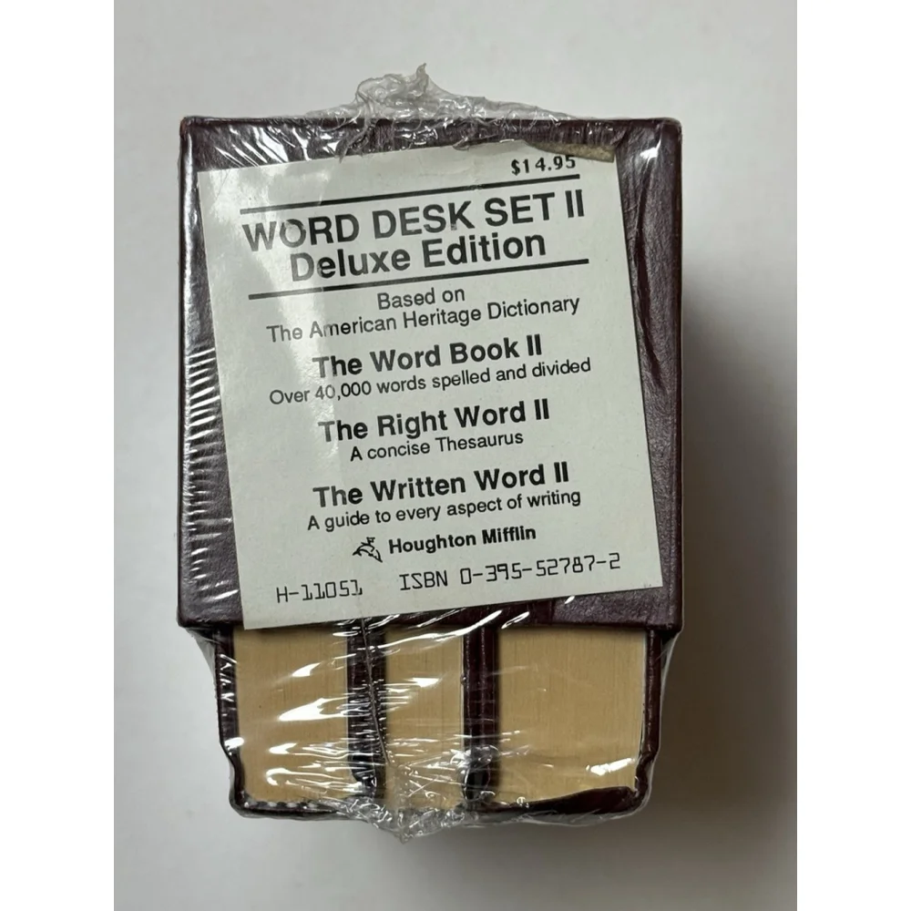 The Word Book II, Right Word II, Written Word II Box Desk Set Houghton Mifflin